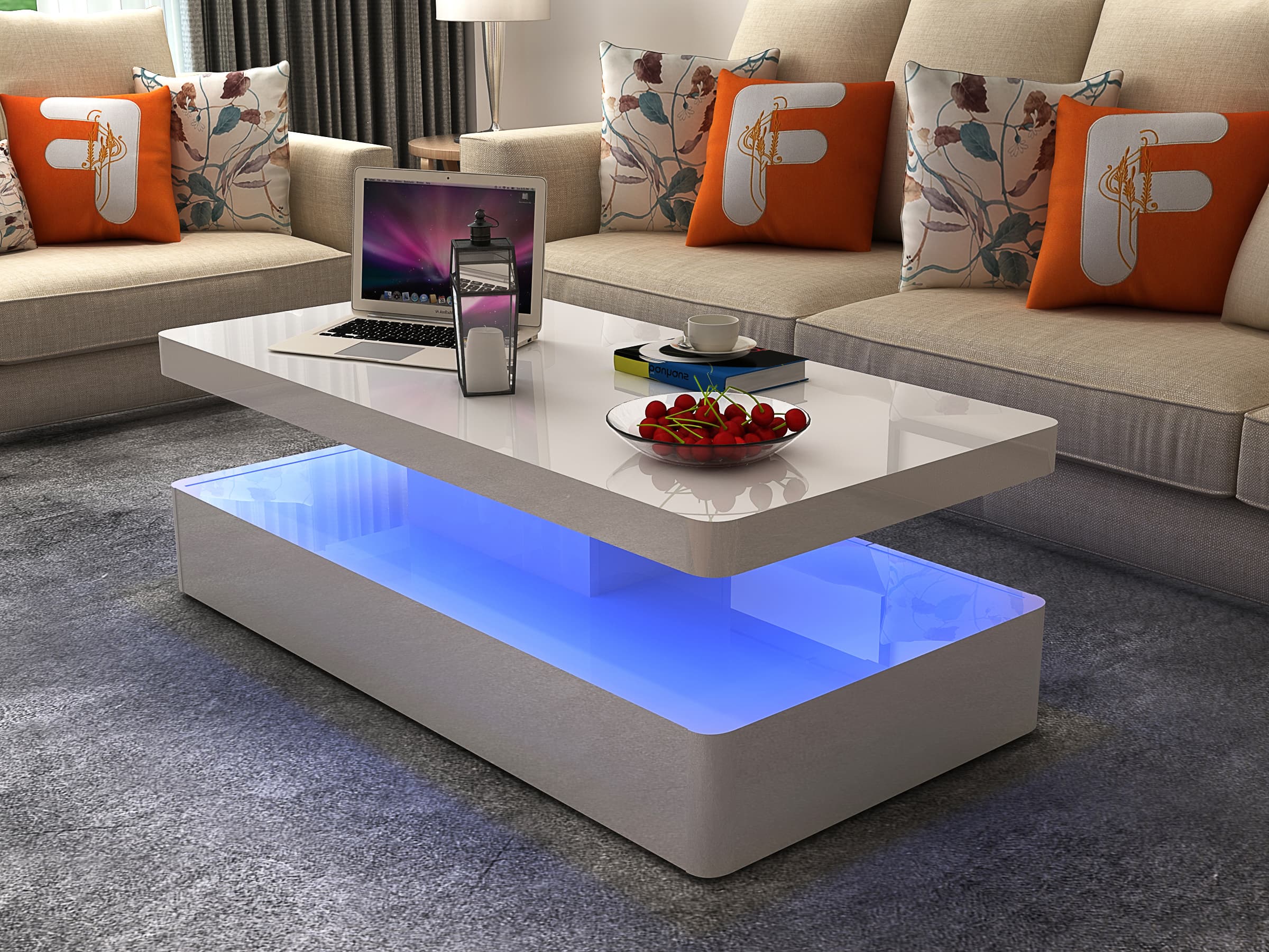 Aurora Coffee Table (with LED light)
