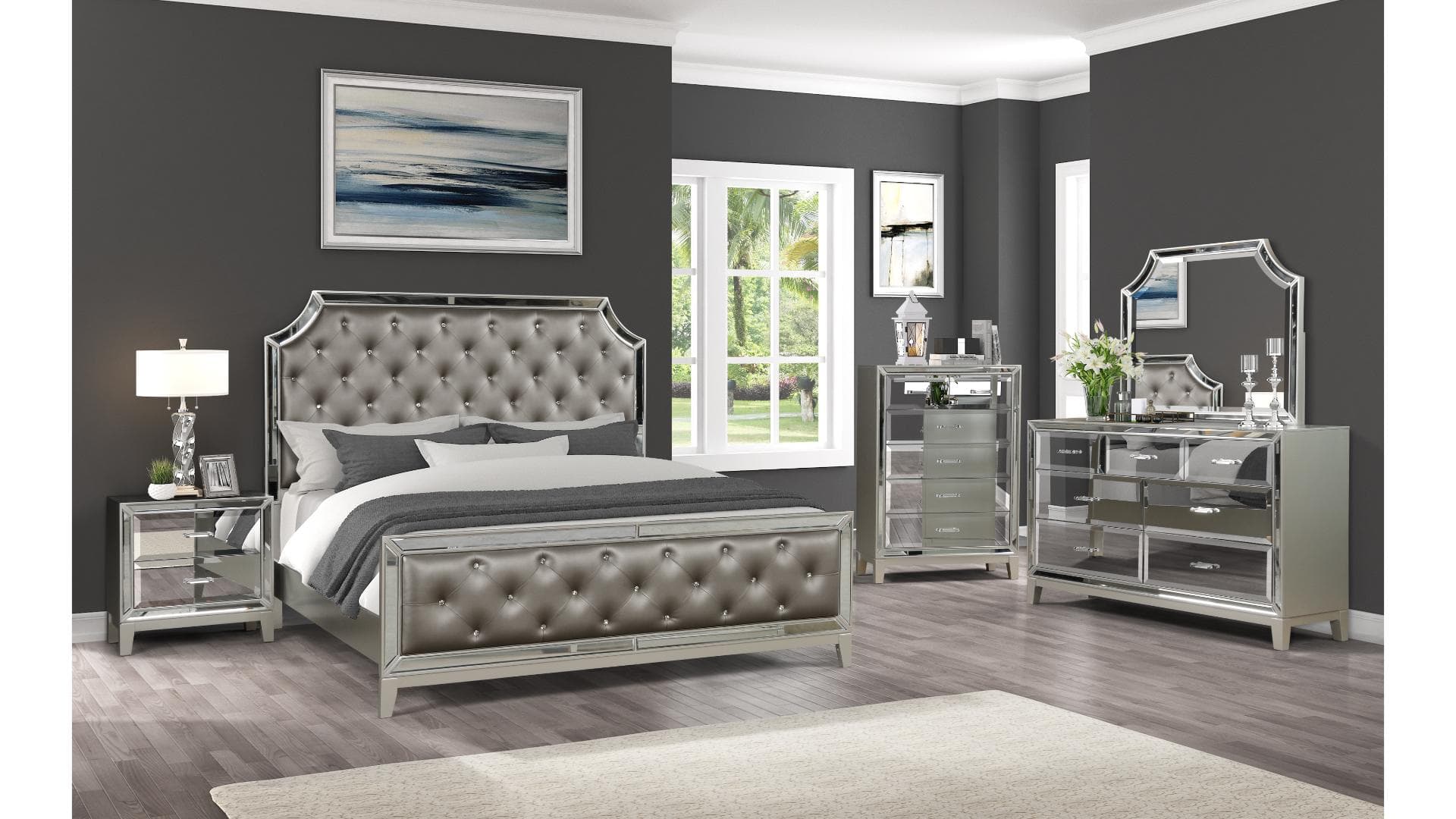 Harmony King Bed + 1 Nightstand