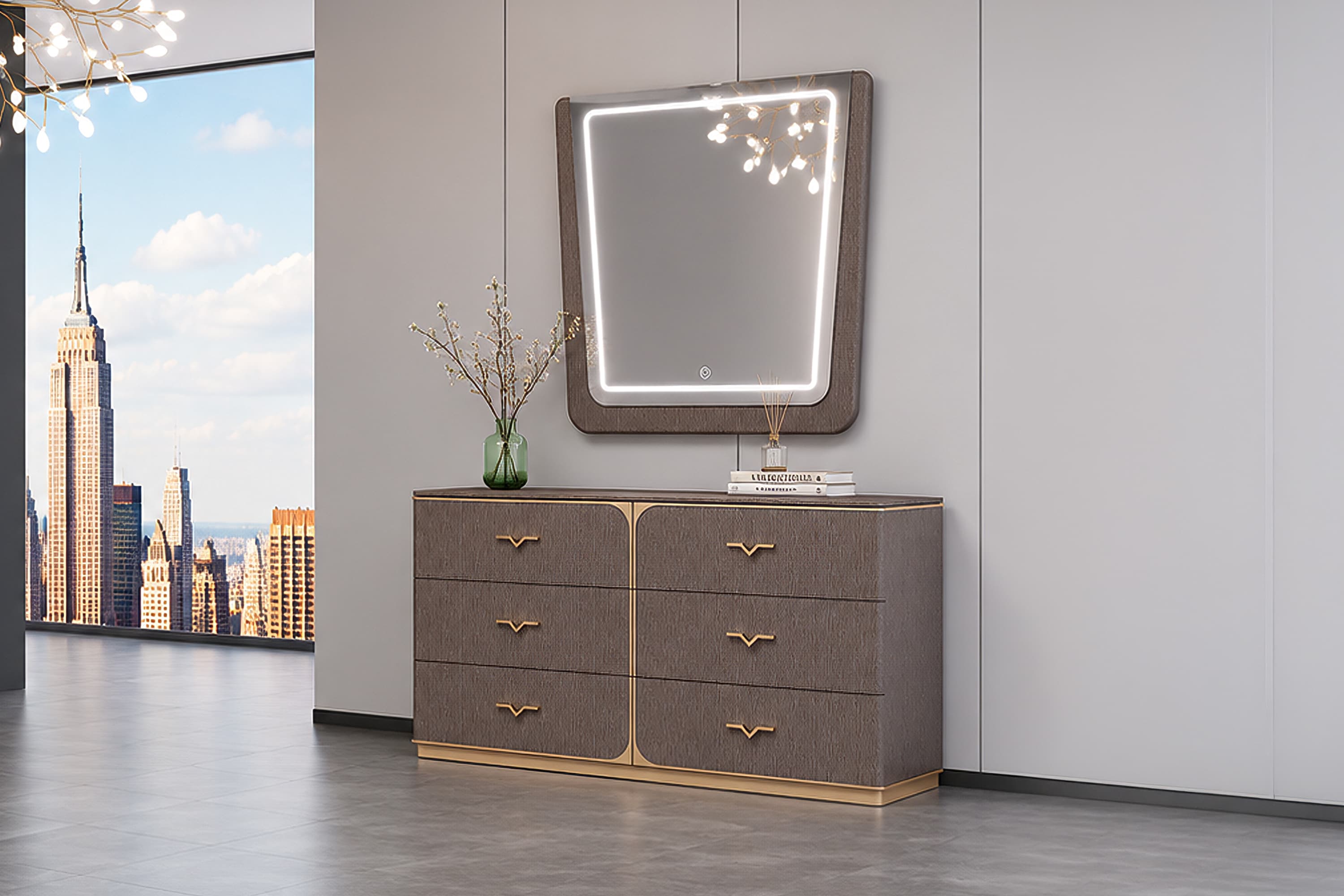 Lisbon Dresser & Mirror