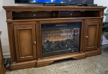 Channley - Extra Large TV Stand with Fireplace Option